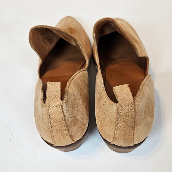 Lucky Brand Mahzan Flat Loafer Bootie Tan Leather Women's 10 Boho Chic - Picture 6 of 11